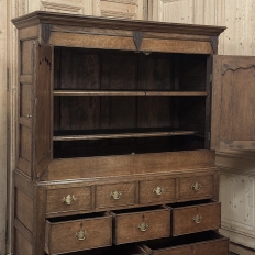 18th Century Georgian Period English Oak Linen Press ~ Cupboard