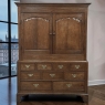 18th Century Georgian Period English Oak Linen Press ~ Cupboard