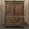 18th Century Georgian Period English Oak Linen Press ~ Cupboard