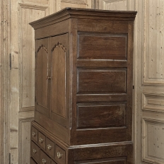 18th Century Georgian Period English Oak Linen Press ~ Cupboard
