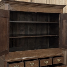 18th Century Georgian Period English Oak Linen Press ~ Cupboard