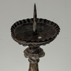 Pair of 18th Century Italian Baroque Silver Gilded Candlesticks