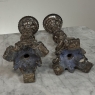 Pair of 18th Century Italian Baroque Silver Gilded Candlesticks