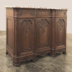 Antique Liegoise Louis XIV Marble Top Buffet