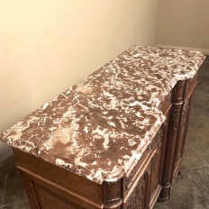 Antique Liegoise Louis XIV Marble Top Buffet
