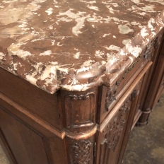 Antique Liegoise Louis XIV Marble Top Buffet