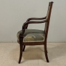 19th Century French Empire Period Mahogany Armchair ~ Fauteuil