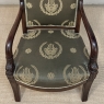 19th Century French Empire Period Mahogany Armchair ~ Fauteuil