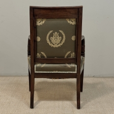 19th Century French Empire Period Mahogany Armchair ~ Fauteuil