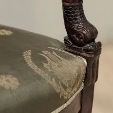 19th Century French Empire Period Mahogany Armchair ~ Fauteuil