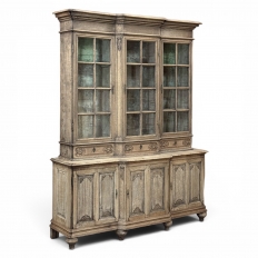 Early 19th Century Belgian Liégeois Régence Carved Oak Bookcase ~ Bibliotheque