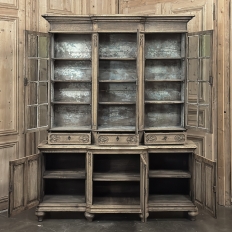 Early 19th Century Belgian Liégeois Régence Carved Oak Bookcase ~ Bibliotheque