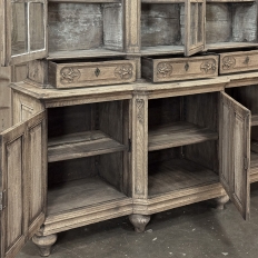 Early 19th Century Belgian Liégeois Régence Carved Oak Bookcase ~ Bibliotheque