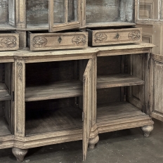 Early 19th Century Belgian Liégeois Régence Carved Oak Bookcase ~ Bibliotheque