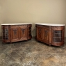 19th Century Louis XVI Marble Top Walnut Display Buffet by Kint of Gand