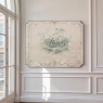 19th Century French Chinoiserie Hand-Painted Panel on Canvas