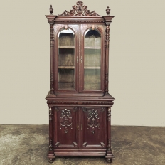 19th Century French Napoleon III Period Neoclassical Mahogany Bookcase ~ Bibliotheque