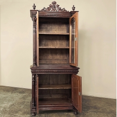 19th Century French Napoleon III Period Neoclassical Mahogany Bookcase ~ Bibliotheque