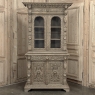 19th Century French Renaissance Revival Carved Bookcase in Stripped Oak