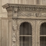 19th Century French Renaissance Revival Carved Bookcase in Stripped Oak