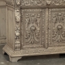 19th Century French Renaissance Revival Carved Bookcase in Stripped Oak