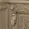 19th Century French Renaissance Revival Carved Bookcase in Stripped Oak