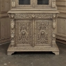 19th Century French Renaissance Revival Carved Bookcase in Stripped Oak