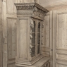 19th Century French Renaissance Revival Carved Bookcase in Stripped Oak