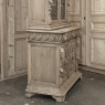19th Century French Renaissance Revival Carved Bookcase in Stripped Oak