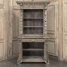 19th Century French Renaissance Revival Carved Bookcase in Stripped Oak