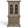 19th Century French Renaissance Revival Carved Bookcase in Stripped Oak