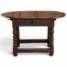 Early 18th Century French Louis XIII Solid Oak End Table