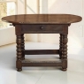 Early 18th Century French Louis XIII Solid Oak End Table