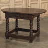 Early 18th Century French Louis XIII Solid Oak End Table