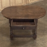 Early 18th Century French Louis XIII Solid Oak End Table
