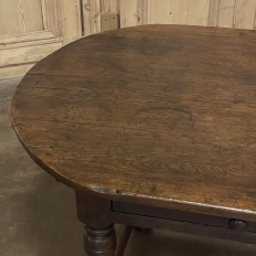 Early 18th Century French Louis XIII Solid Oak End Table