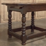 Early 18th Century French Louis XIII Solid Oak End Table