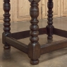 Early 18th Century French Louis XIII Solid Oak End Table