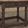 Early 18th Century French Louis XIII Solid Oak End Table