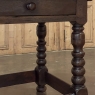 Early 18th Century French Louis XIII Solid Oak End Table