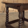 Early 18th Century French Louis XIII Solid Oak End Table