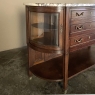 19th Century French Louis XVI Walnut Marble Top Parisian Display Buffet