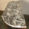 19th Century French Louis XVI Walnut Marble Top Parisian Display Buffet