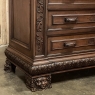 Antique Italian Renaissance Revival Walnut Nero Portoro Marble Top Commode