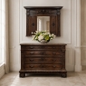 Antique Italian Renaissance Mantel Mirror in Walnut