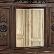 Antique Italian Renaissance Mantel Mirror in Walnut