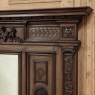Antique Italian Renaissance Mantel Mirror in Walnut