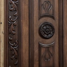 Antique Italian Renaissance Mantel Mirror in Walnut