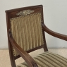 Pair of French Empire Period Mahogany Ormolu Armchairs ~ Fauteuils