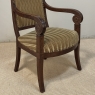 Pair of French Empire Period Mahogany Ormolu Armchairs ~ Fauteuils
